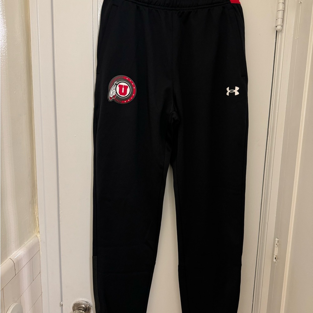 Utah Utes Under Armour Black Athletic Pants